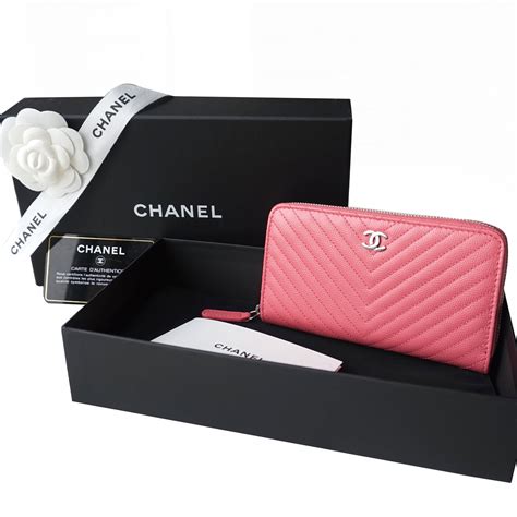 chanel mini wallet pink|chanel zipped wallet small.